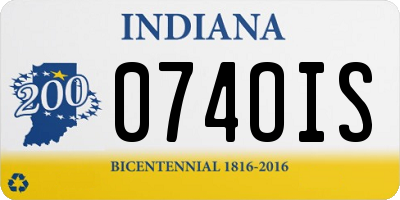 IN license plate 074OIS