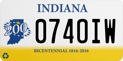 IN license plate 074OIW