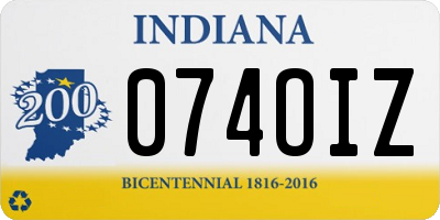 IN license plate 074OIZ
