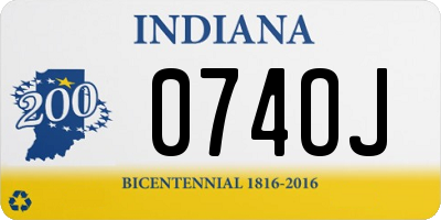 IN license plate 074OJ