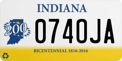 IN license plate 074OJA