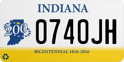 IN license plate 074OJH