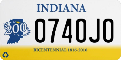 IN license plate 074OJO