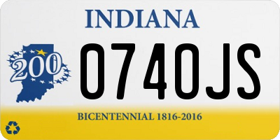 IN license plate 074OJS