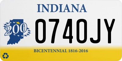 IN license plate 074OJY