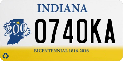 IN license plate 074OKA