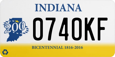 IN license plate 074OKF