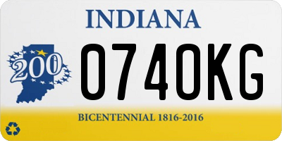 IN license plate 074OKG