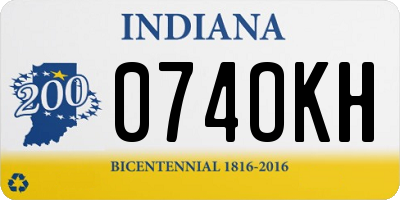IN license plate 074OKH