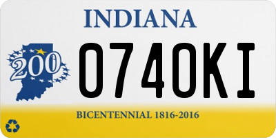 IN license plate 074OKI