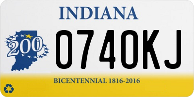 IN license plate 074OKJ
