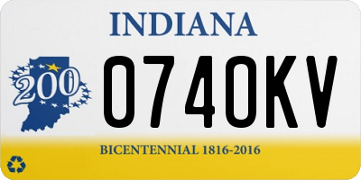 IN license plate 074OKV
