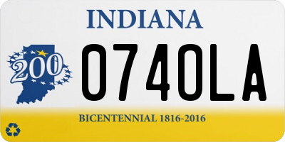 IN license plate 074OLA
