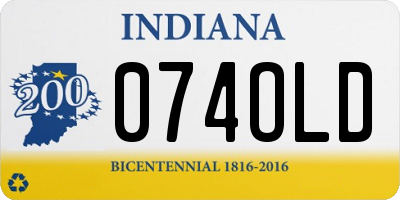 IN license plate 074OLD