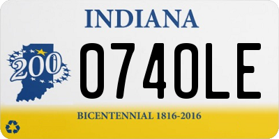 IN license plate 074OLE