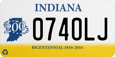 IN license plate 074OLJ
