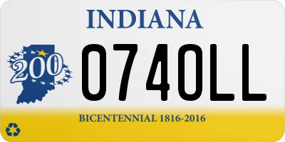 IN license plate 074OLL