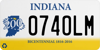 IN license plate 074OLM