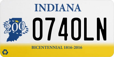IN license plate 074OLN