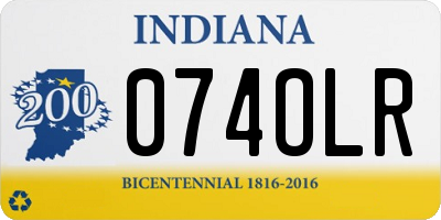 IN license plate 074OLR