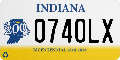 IN license plate 074OLX