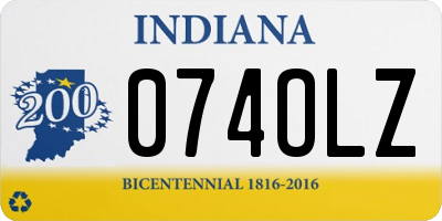IN license plate 074OLZ