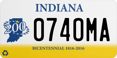 IN license plate 074OMA