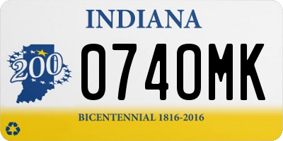IN license plate 074OMK