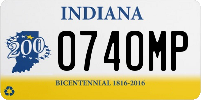 IN license plate 074OMP
