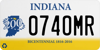 IN license plate 074OMR