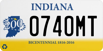 IN license plate 074OMT
