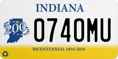 IN license plate 074OMU