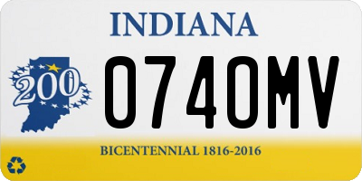 IN license plate 074OMV