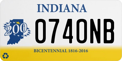 IN license plate 074ONB