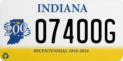 IN license plate 074OOG
