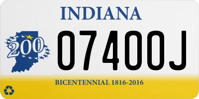 IN license plate 074OOJ