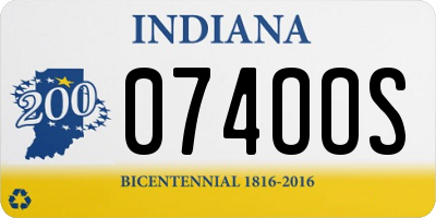 IN license plate 074OOS