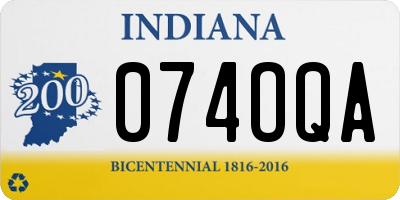 IN license plate 074OQA