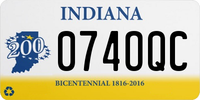 IN license plate 074OQC