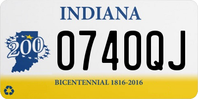 IN license plate 074OQJ