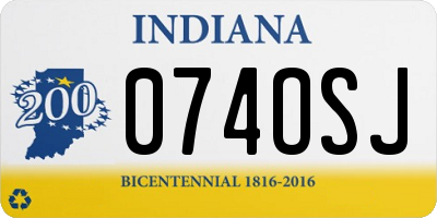IN license plate 074OSJ