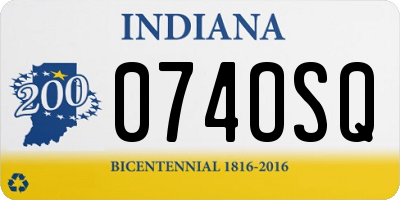 IN license plate 074OSQ