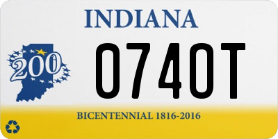 IN license plate 074OT