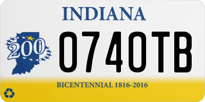IN license plate 074OTB