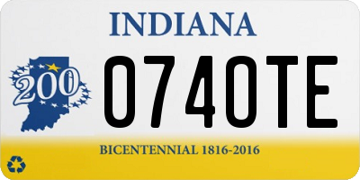 IN license plate 074OTE