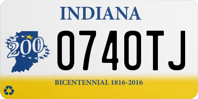 IN license plate 074OTJ