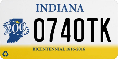 IN license plate 074OTK