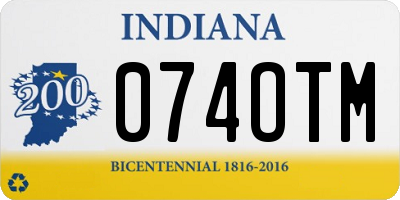 IN license plate 074OTM