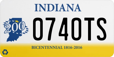 IN license plate 074OTS