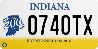 IN license plate 074OTX